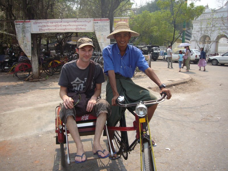JoJo took us round Mandalay on this for a day